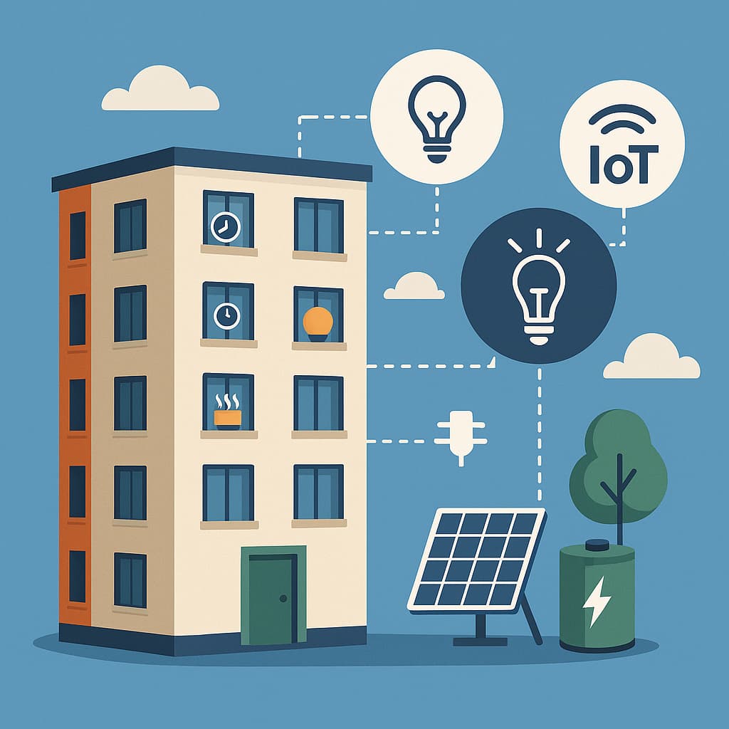 نقش اینترنت اشیاء (IoT) در کاهش مصرف انرژی آپارتمانها